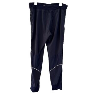 Gap‎ Fit Size L STREET JOGGERS Mesh Panel Reflective Running Navy Workout